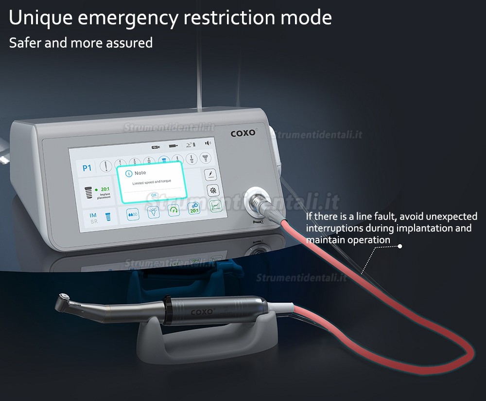 Motore chirurgico implantologia professionali portatili COXO C-Sailor Pro+ con luce LED