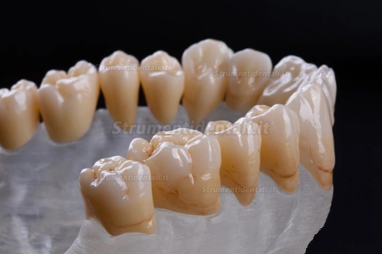 1 pezzi disco in zirconic multistrato precolorato 98/95mm dentale Kingch 3D-M