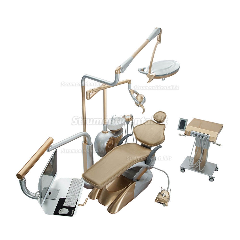Safety® M9+ riuniti chirurgica odontoiatrici per impianti dentali / Poltrona di trattamento implantare con carrello e pannello schermo