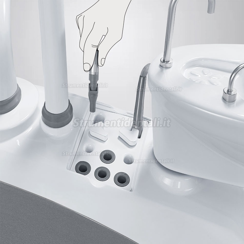 Tuojian® M200(L) Riuniti odontoiatrici digitale di lusso (con disinfezione automatica e touch screen LCD)