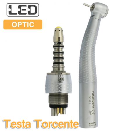 YUSENDENT® CX207-GW-SPQ Turbine LED Pulsante testa standard con Connettore W&H compatibile