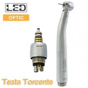 YUSENDENT® CX207-GW-TPQ Turbina a LED Testa Torcente con attacco rapido W&H compatibile