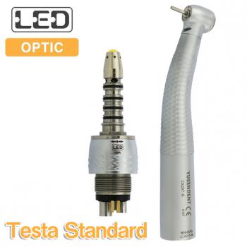 YUSENDENT® CX207-GS-SPQ Turbine LED Pulsante testa standard con Connettore Sirona compatibile