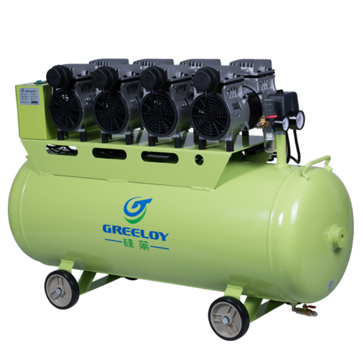 Greeloy® GA-64 120 litri compressore aria dentista silenziato senza olio 2400w