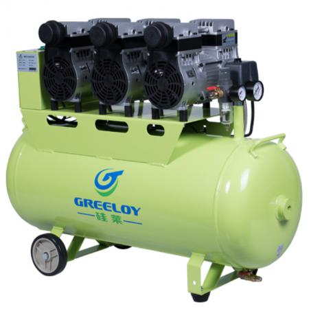 Greeloy® GA-83 90 litri compressore odontoiatrico silenziato senza olio 2400w