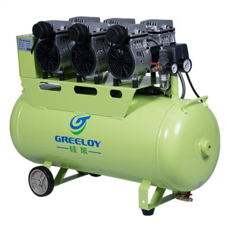 Greeloy® GA-63 90 litri compressore silenziato dentista senza olio 1800W