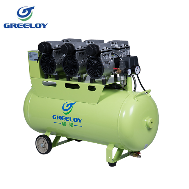 Greeloy® GA-63 90 litri compressore silenziato dentista senza olio 1800W