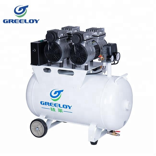 Greeloy® GA-82 60 litri compressore silenziato dentista senza olio 1600w