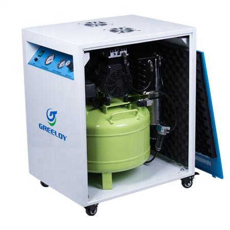 Greeloy® GA-81XY 40 litri compressore medicale con essiccatore e armadio silenzioso