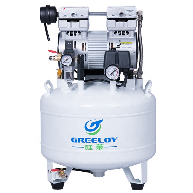 Greeloy® GA-81X 40 litri compressore dentista senza olio con armadio silenzioso