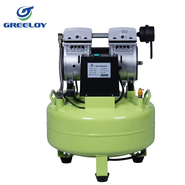 Greeloy® GA-61 24 litri compressore silenziato odontoiatrico senza olio