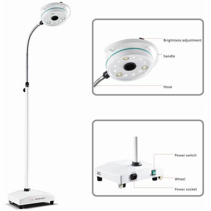 KWS® KD-202D-3 Lampade scialitica a LED Modello a piedi