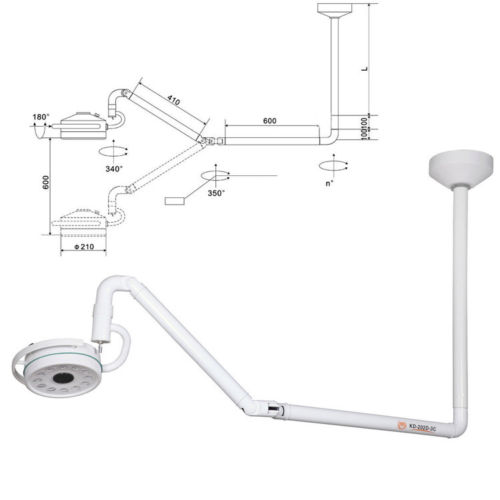 KWS® KD-202D-3C Lampade scialitica a soffitto 36W