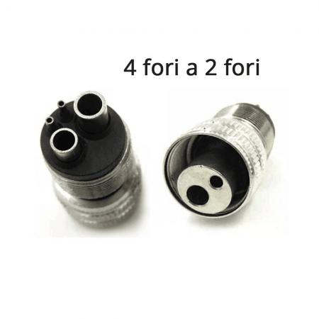 Adattatore di fori per manipolo dentale (4 fori a 2 fori)