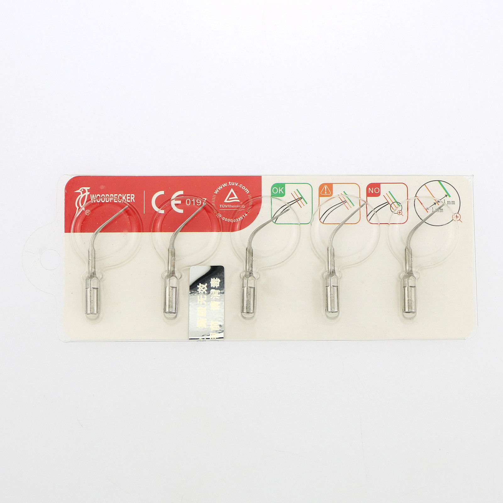 5Pz Woodpecker® P3 Insertos de Periodoncia EMS Compatible