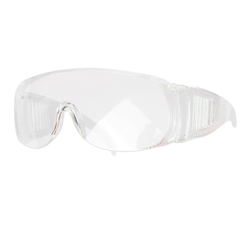 Occhiali Protettivi Trasparenti Lenti Antiappannanti Lavorano Sostanze Chimiche Protezione Laboratorio 10 Pezzi