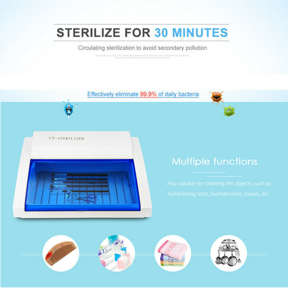 Sterilizzatore UV professionale germicida e battericida tavolo ultravioletto disinfettante scatola per manicure per salone di bellezza e parrucchiere