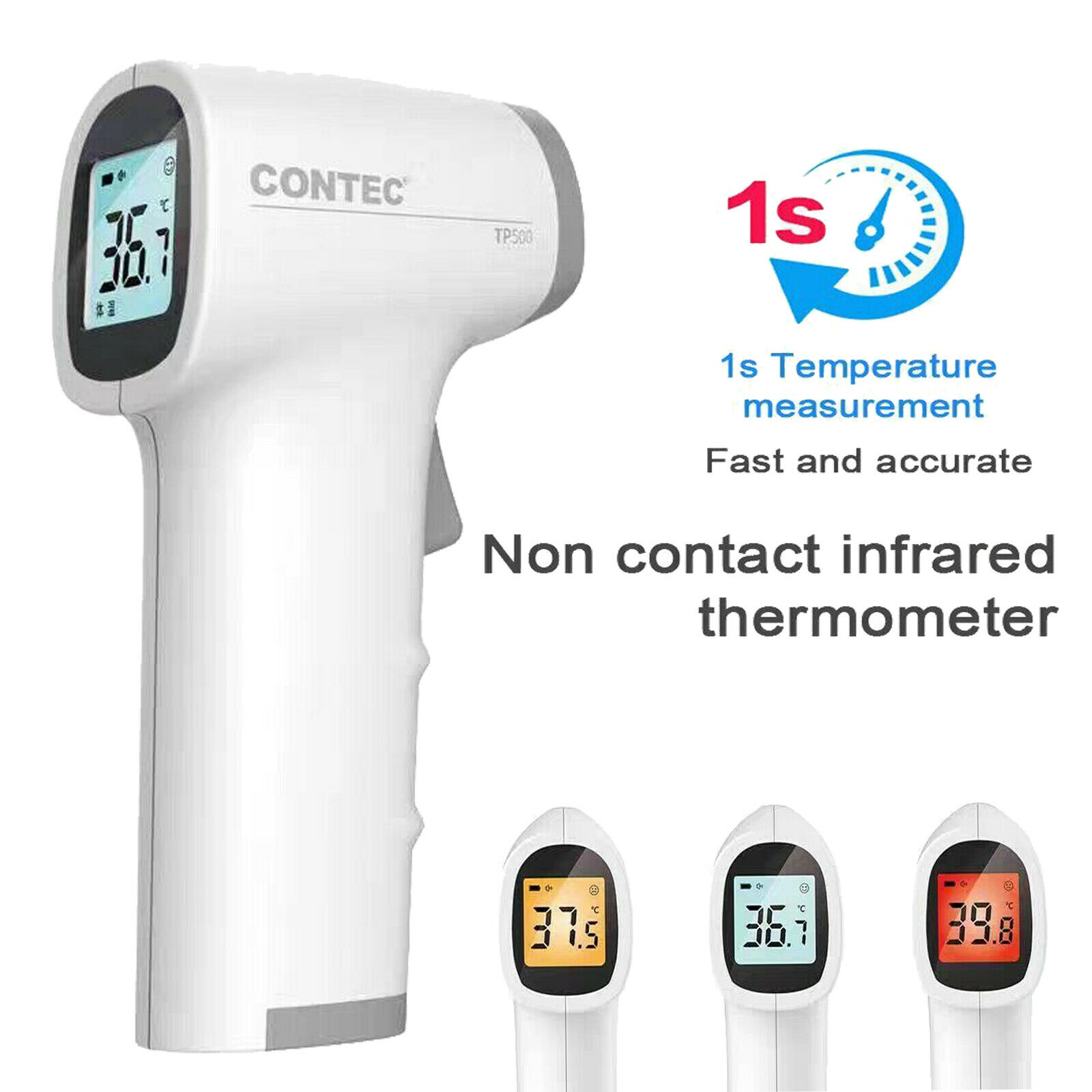 Termometro a Infrarossi Termometro Corporeo Senza Contatto per Neonati/Adulti TP500