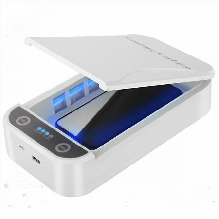 UV Sterilizer Portatile Cellulare Scatola di disinfezione, Sterilizzatore con USB Cavo per iPhone Android, Maschera, Visualizzazione Gioielli