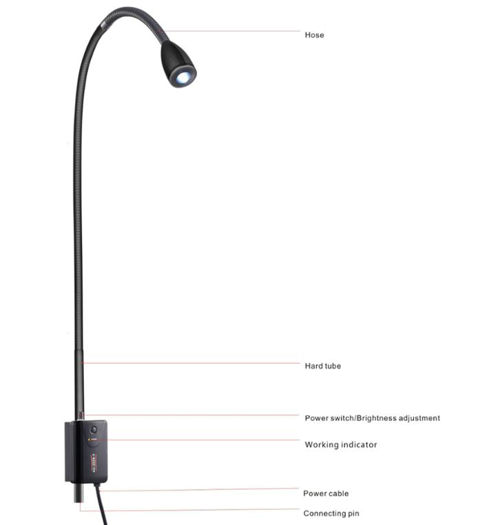 KWS KD-2003W-3 Lampada per Visita Medica di Illuminazione Dentale ad Alta Luminosità