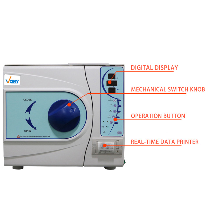 VORY VORY-II 12L-23L Autoclave a Vapore Vuoto Dentale Sterilizzatore+ Stampante