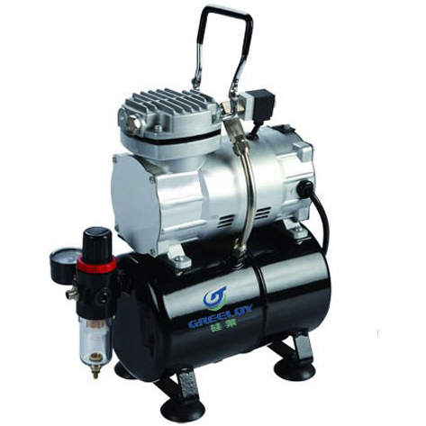 Greeloy® GW-106 1/5Hp 3 litri mini compressore portatile senza olio con recipiente d'aria
