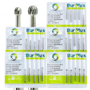 10 Scatole SBT WAVE Dental a bassa velocità Latch Round Fresa in metallo duro RA SURG 2 4 5 6 8