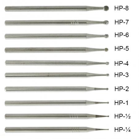 10 Pezzi WaveDental frese in metallo duro HP 1/4 1/2 1 2 3 4 5 6 7 8 10# per manipolo dritto