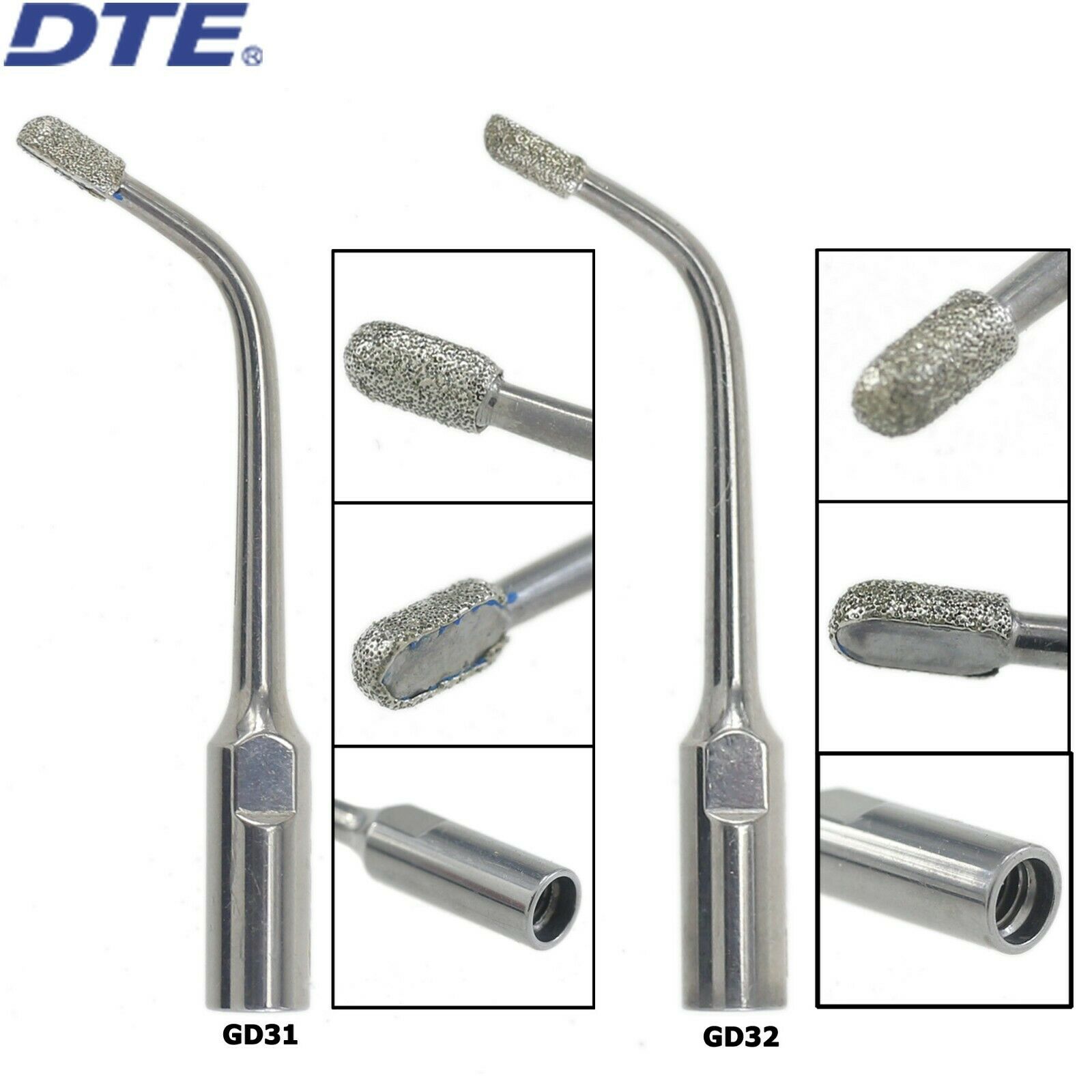 5 pz Woodpecker DTE Dentale Punta Diamantata Cavità Preparazione GD30 GD31 GD32 GD33 Compatibile con NSK SATELEC ACTEON