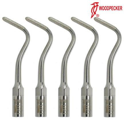 5 Pz Woodpecker Inserti piezo /punte per ablatore G21 compatibile con EMS PIEZON (polacco dentinale rivestito di diamante)