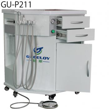 Greeloy® P211 unité de soin dentaire avec chariot tiroir et compressore senza olio