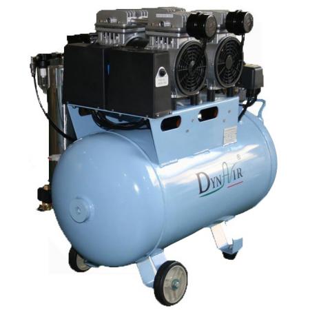 DYNAIR® DA5002D 50L Compressore d'aria senza olio silenzioso dentale con essiccatore d'aria