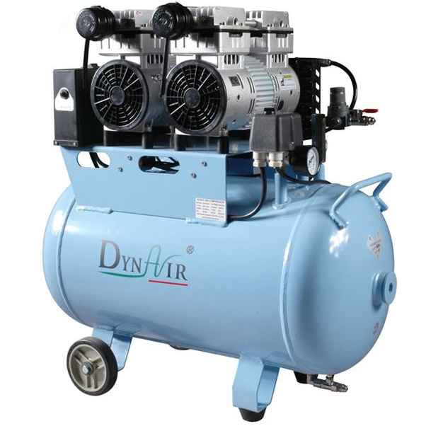 DYNAIR DA7002D Compressore d'aria silenzioso senza olio con essiccatore d'aria 207L/min 1100W