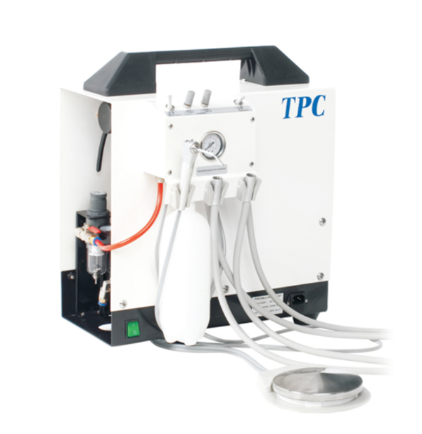 TPC PC2635 riunito odontoiatrico portatile / unità turbina con compressore
