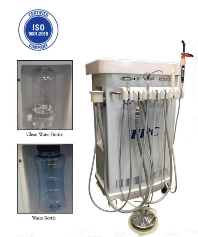 TPC MC3600 portastrumenti per unità odontoiatriche con compressore d'aria senza olio incorporato