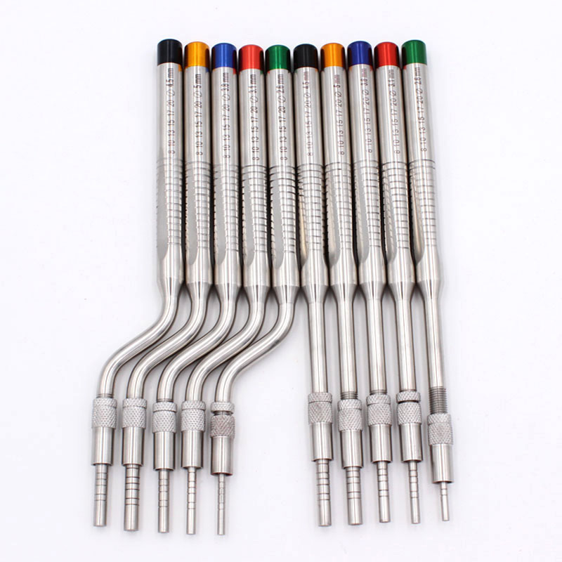 5 Pz/Set Osteotomo Concavo (Osteotomo angolato/Osteotomo dritto) Per Chirurgia Implantare Dentale