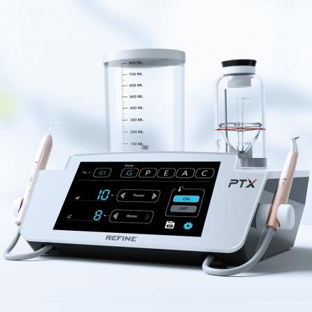 Refine® PTX 2 in 1 Ablatore ad ultrasuoni con air polisher e sistema di controllo della temperatura dell'acqua