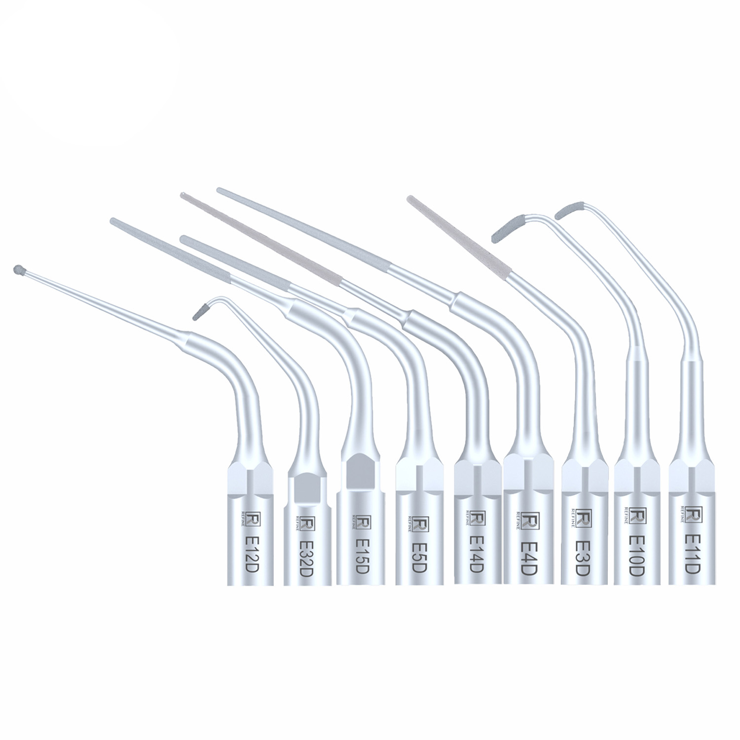 5Pz Refine® Inserti piezo per endodonzia E3D E4D E5D E10D E11D E12D E14D E15D compatibile con Woodpecker EMS