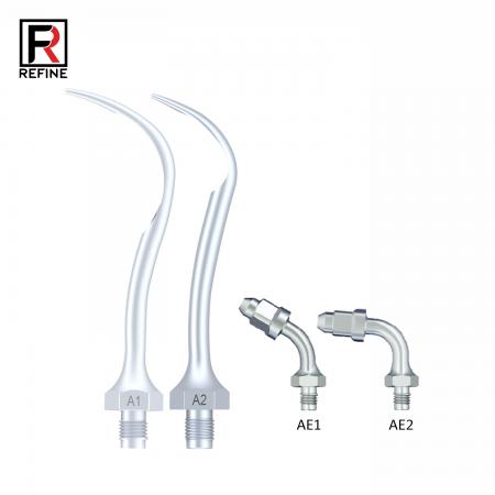 5Pz Refine® Inserti ablatore ultrasuoni A1 A2 AE1 AE2 Compatible con manipolo ablatore ad ultrasuoni Amdent LM