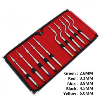 5 Pz/Set Osteotomo Concavo (Osteotomo angolato/Osteotomo dritto) Per Chirurgia Implantare Dentale