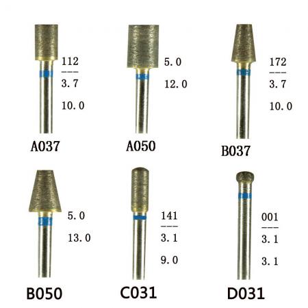 30 pezzi di frese diamantate dentali completamente sinterizzate