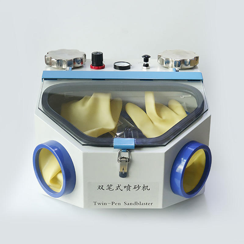 Sabbiatrice odontotecnico con luce LED (due penne per sabbiatura)