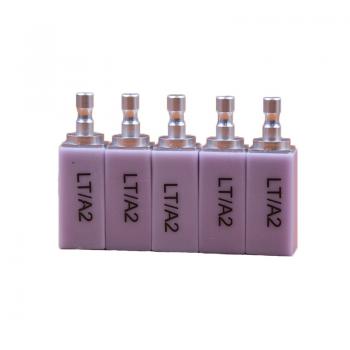 5pz blocchetti disilicato di litio C14 LT bassa traslucenza per laboratorio odontotecnico