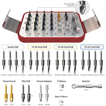 Kit per chirurgia con guida digitale Dentium XGSFK (Kit completo)