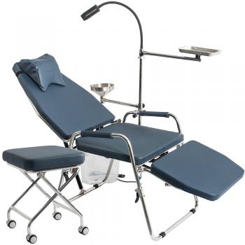 Greeloy GU-P101 Foldable Dental Chair + Greeloy GU-P102 Dental Folding Operating Light + Greeloy GU-P103 Portable Folding Stools