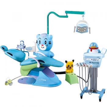 Riunito odontoiatrico pediatrico Gatto Blu T80 con Sgabelli Dentista