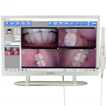 Telecamera intraorale dentale magenta YF-2200P+ con touch screen da 21,5 pollici