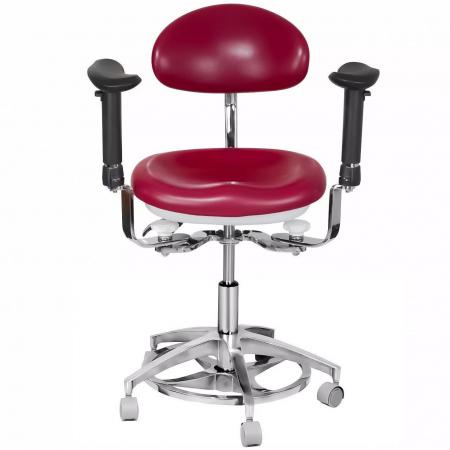 Sgabello per microscopio dentale TYTC JKS 037, Sedia dentisti con braccioli