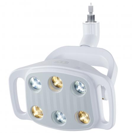 Lampada orale a LED KY KY-P151 a 6 luci, 9 W, bicolore, regolabile