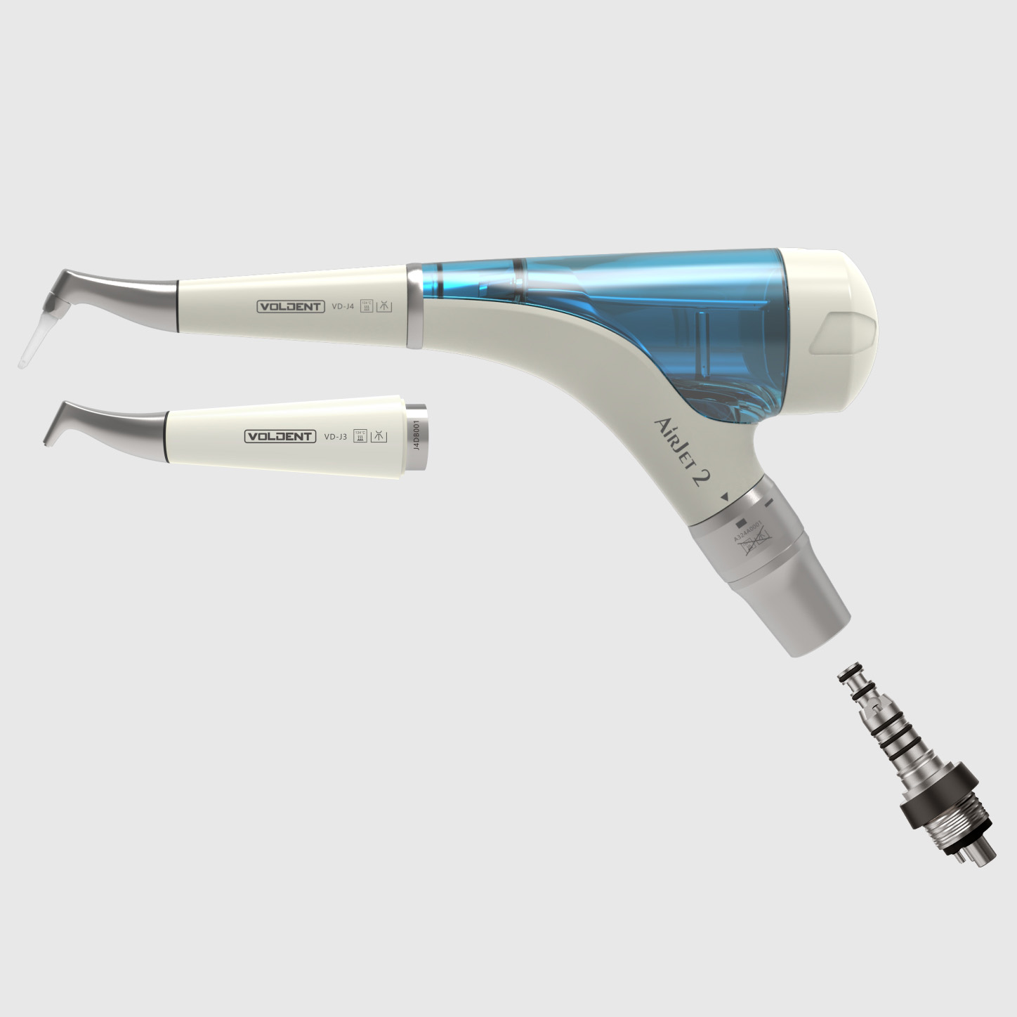 Sbiancatore air prophy / lucidatore odontoiatrico VolDent AirJet2S (sopragengivale + subgengivale)